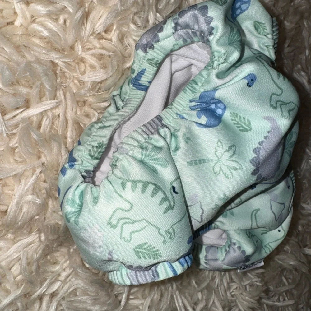 🦕 Dinosaur Swim Diaper Cover Green Sprouts Eco Friendly UPF 50+ ☀️ 18 months